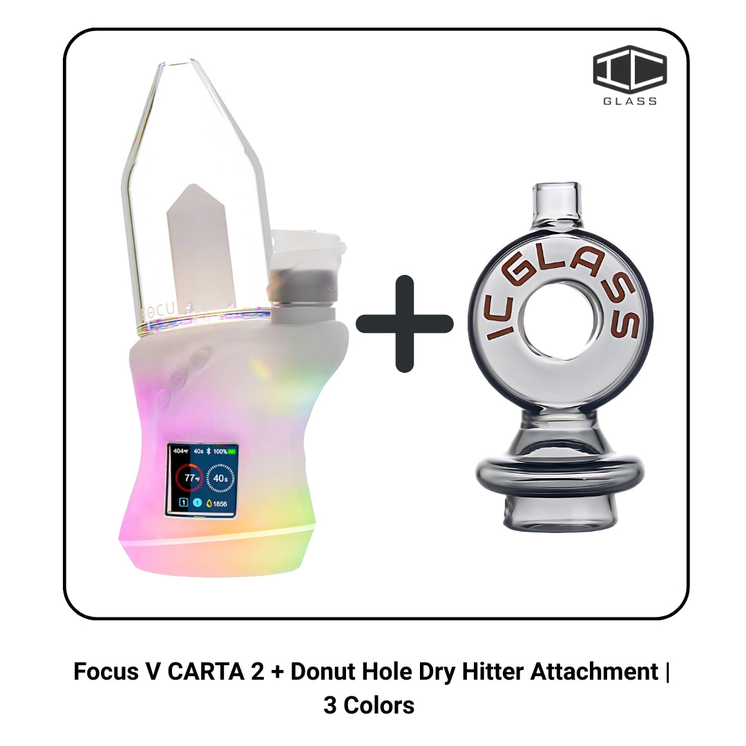 Focus V CARTA 2 + Donut Hole Dry Hitter Attachment | 3 Colors