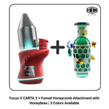 Focus V CARTA 2 + Fumed Honeycomb Attachment with Honeybees | 3 Colors Available
