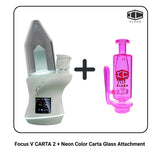 Focus V CARTA 2 + Neon Color Carta Glass Attachment