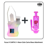 Focus V CARTA 2 + Neon Color Carta Glass Attachment