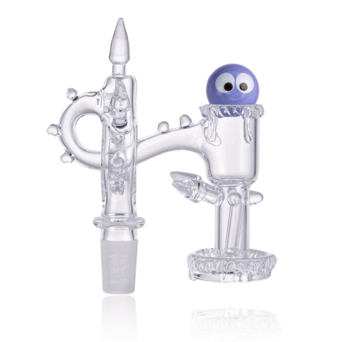 Full View of IC Quartz LUMINOUS L 14mm Male 99.9% Quartz Banger