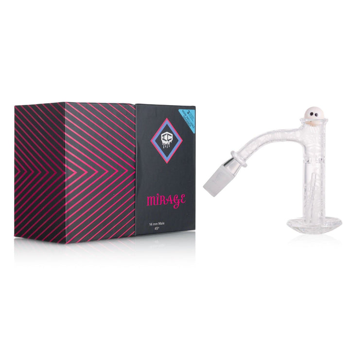 Fumed quartz banger with color-changing effect – IC Glass Mirage