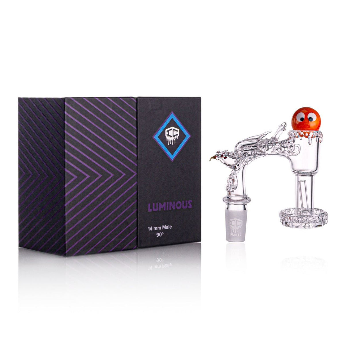 Googley eye carb cap included with IC Quartz LUMINOUS Banger set