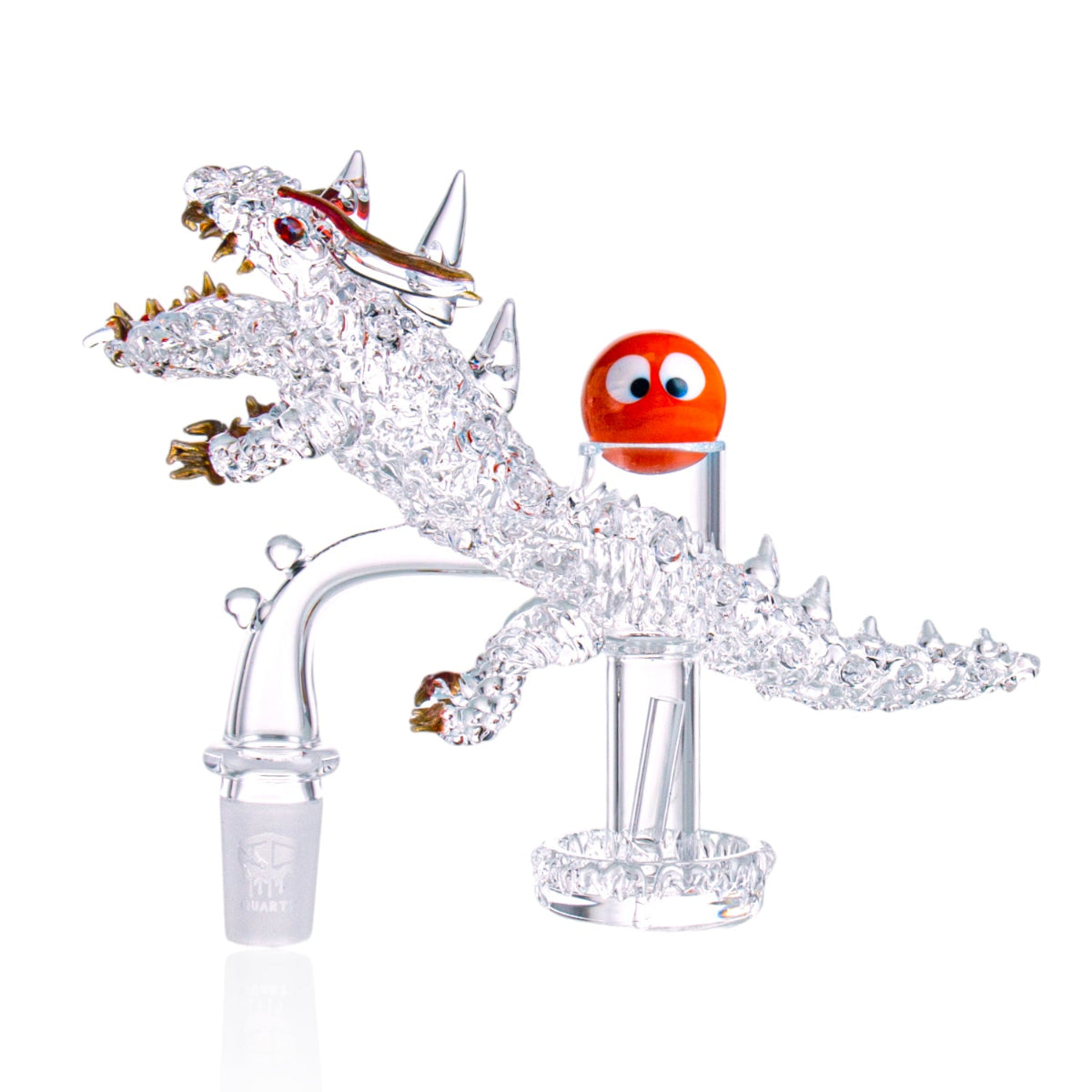 Googly Eye Carb Cap with Terp Ball for IC Quartz LUMINOUS H Banger