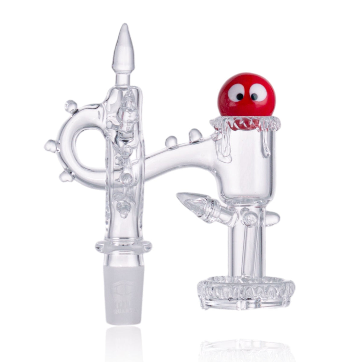 Googly Eye Carb Cap with Terp Pillar for IC Quartz LUMINOUS L Banger