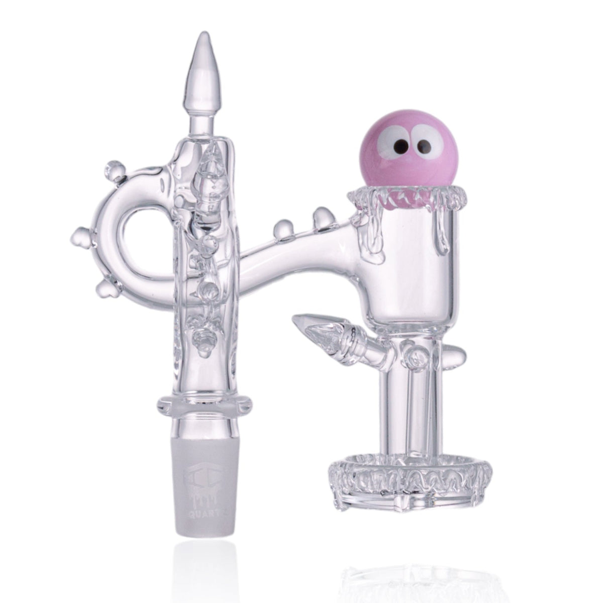 Hand-Blown Luminous Art on IC Quartz LUMINOUS L Quartz Banger