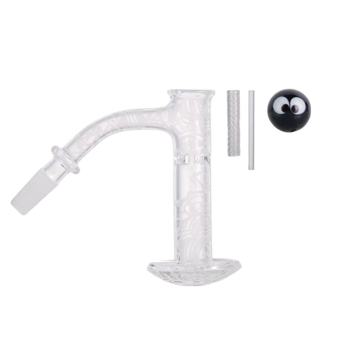 High-Quality Quartz Dab Nail with Terp Pillars and Carb Cap