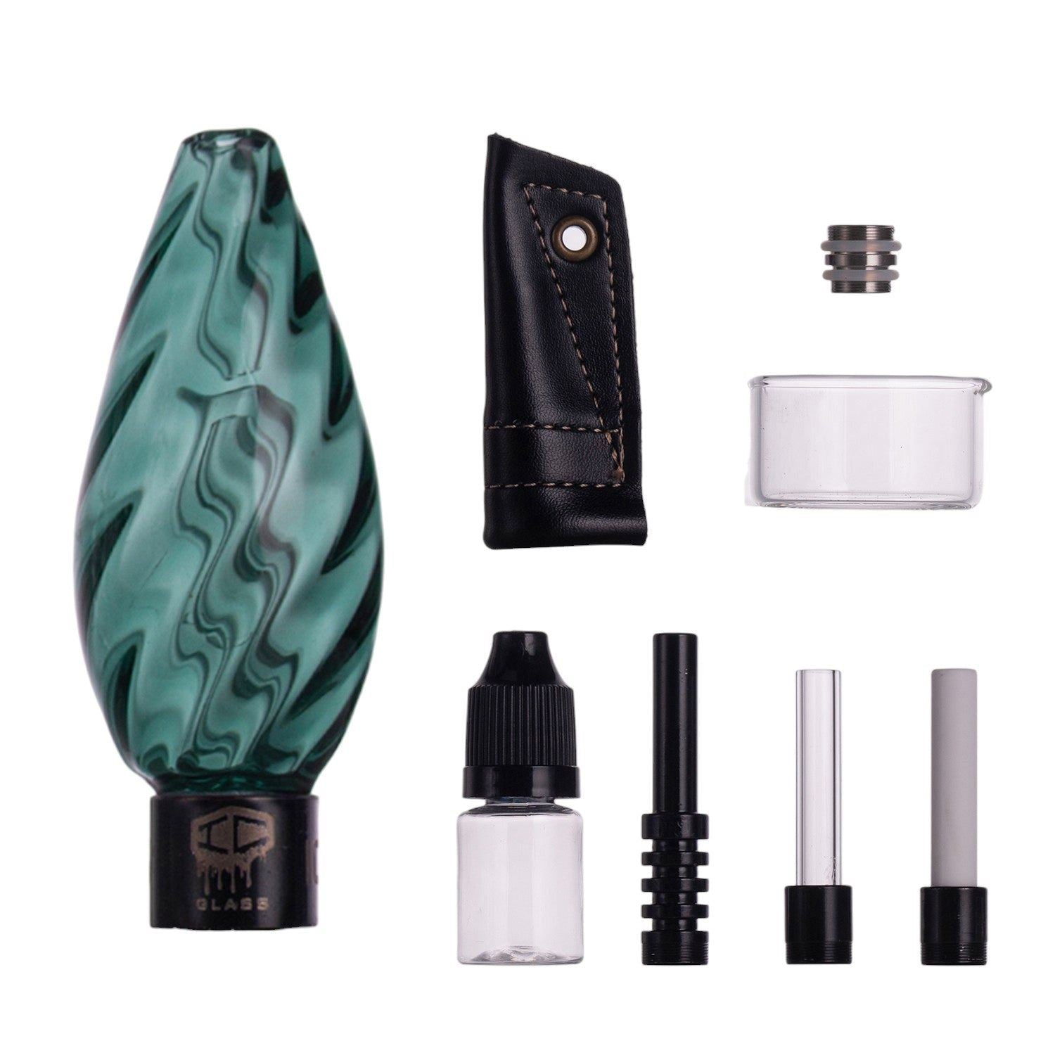Huni Badger adapter in use with IC Glass Wax Max components
