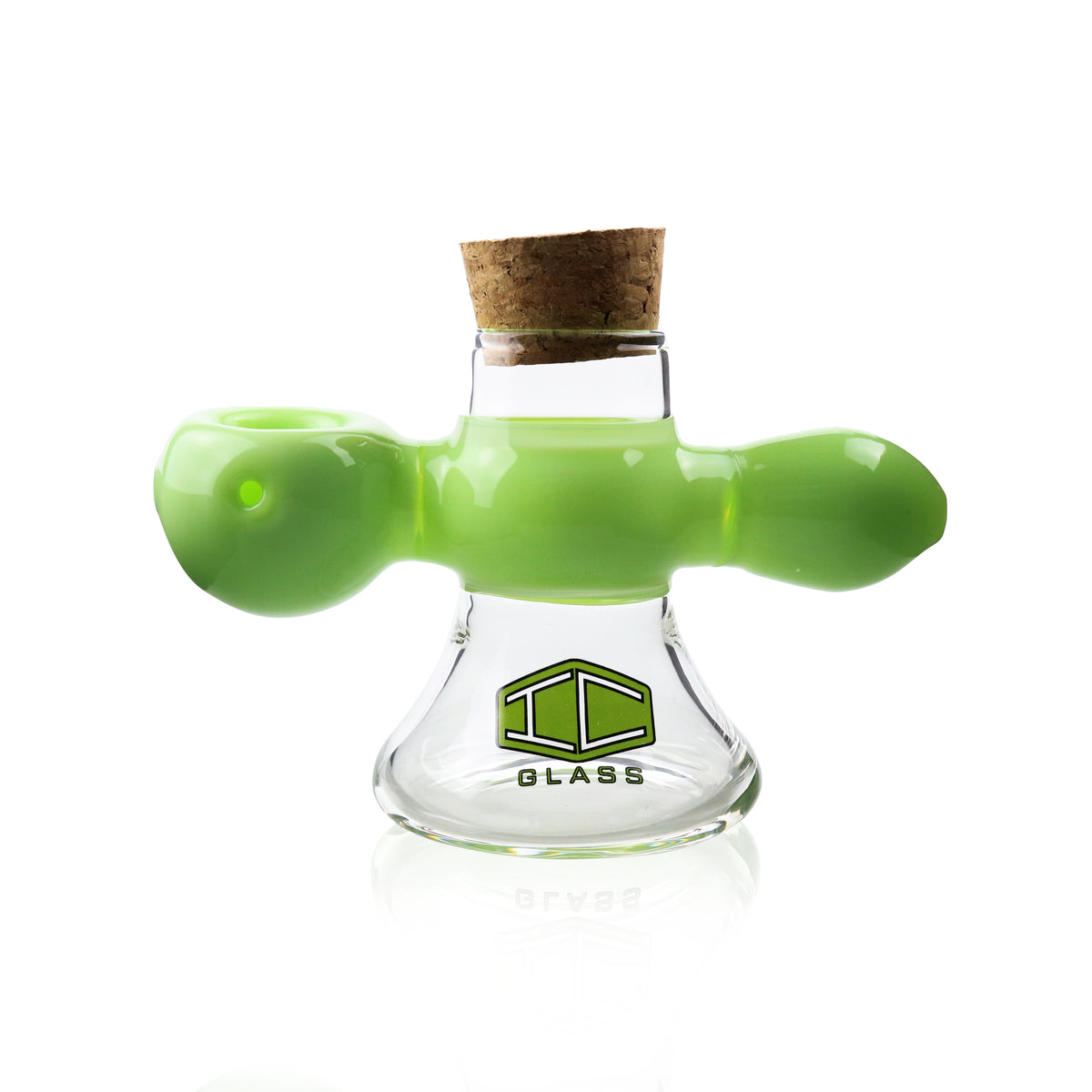 IC GLASS - Premium Design Hand Pipe with built in jar