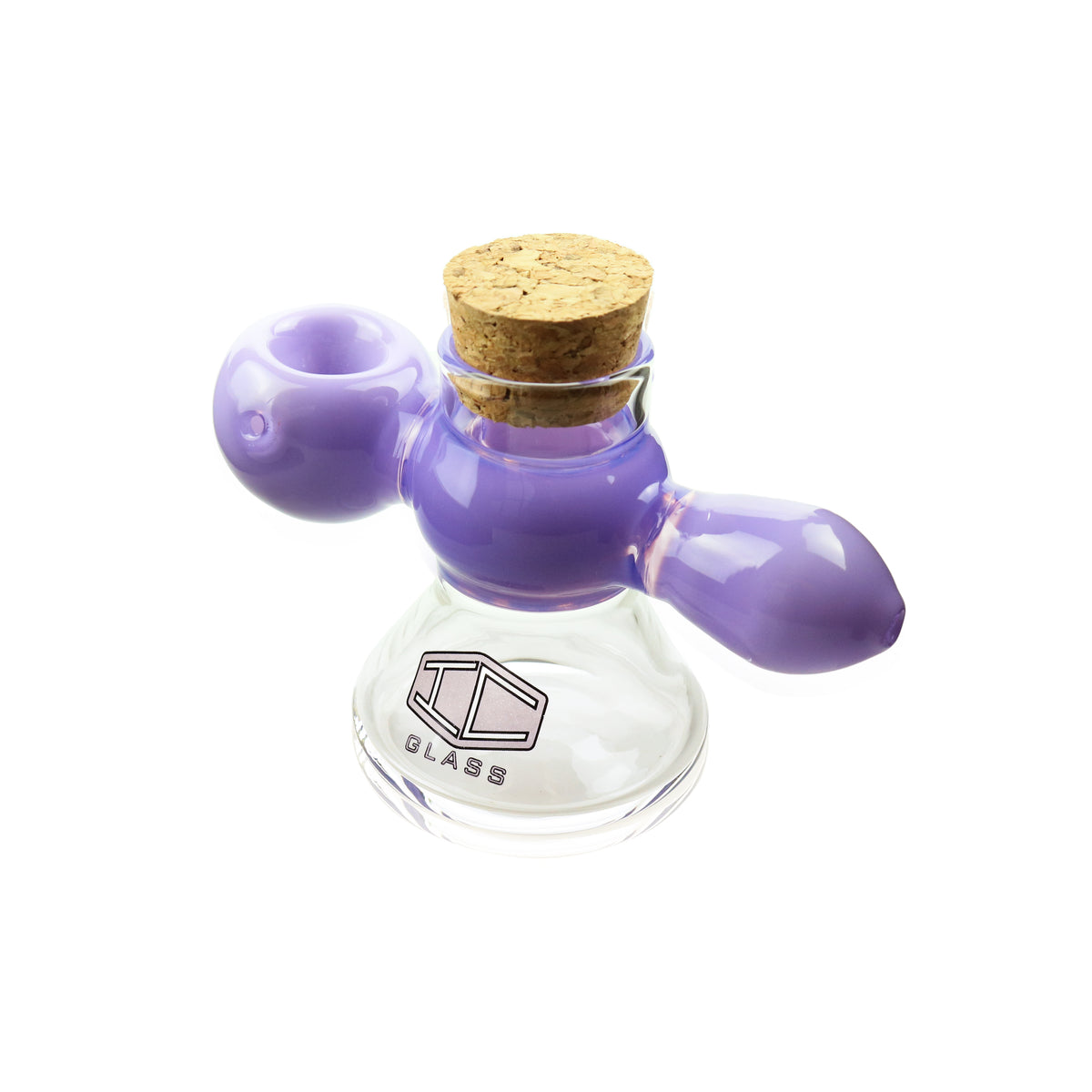 IC GLASS - Premium Design Hand Pipe with built in jar