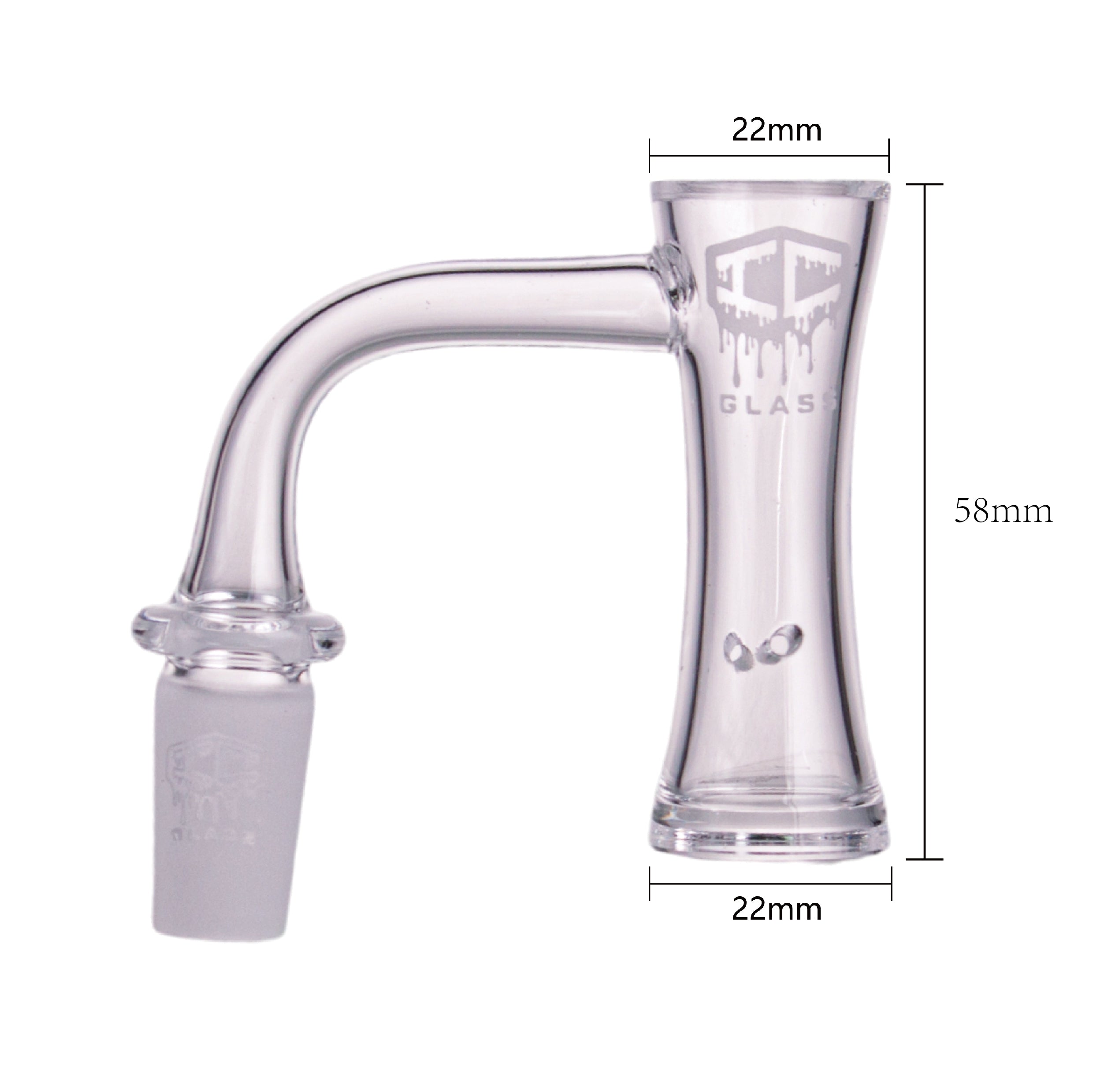 IC GLASS - PETERS | 14mm Male 90D Banger| Includes Carb Cap, Terp Ball ...