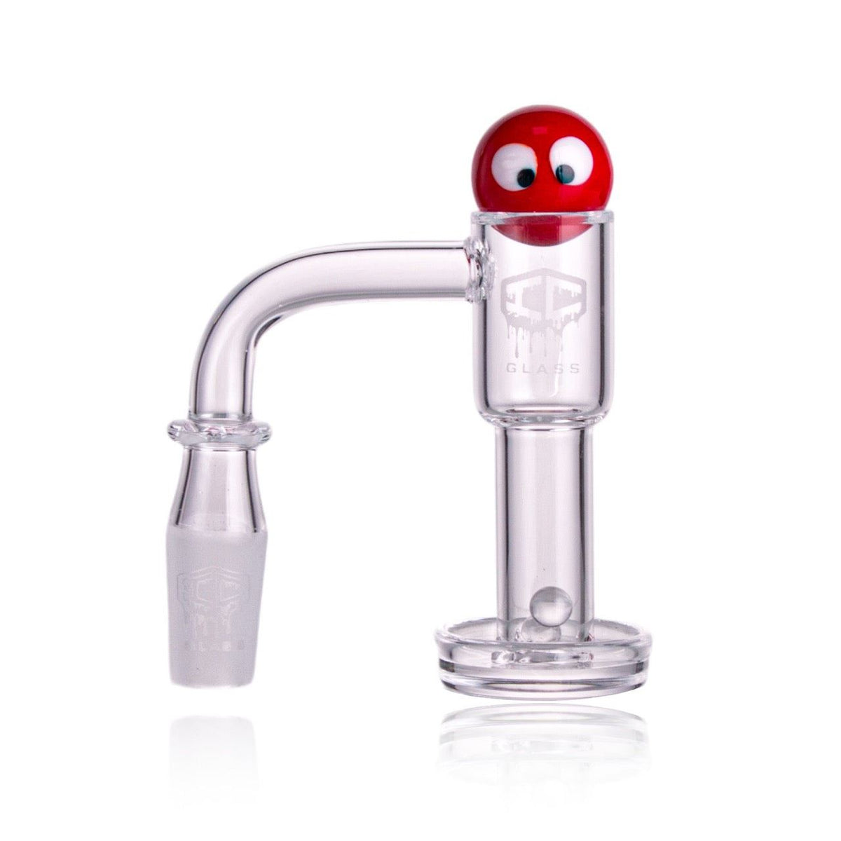 IC GLASS - FLEET 14mm Male 90D Banger| Includes Carb Cap, Terp Balls & Sticker