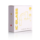 IC GLASS - HERRON | 14mm Male 90D Banger| Includes Carb Cap, Terp Balls & Sticker