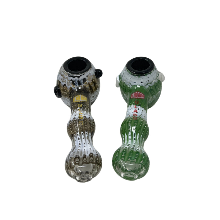 IC GLASS Hand Pipe with Slit Screen – Premium Design