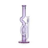 IC Glass - Swiss Perc and Honey Comb Recycling Straight Shooter with Bowl Piece | 13"