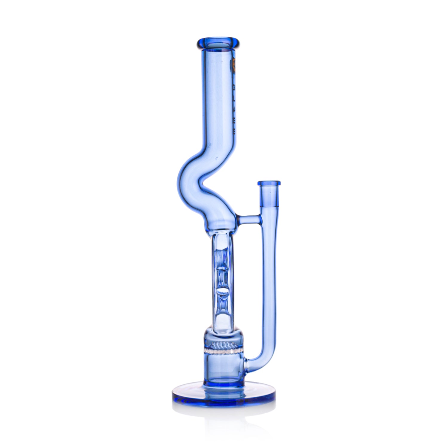IC Glass - Swiss Perc and Honey Comb Recycling Straight Shooter with Bowl Piece | 13"