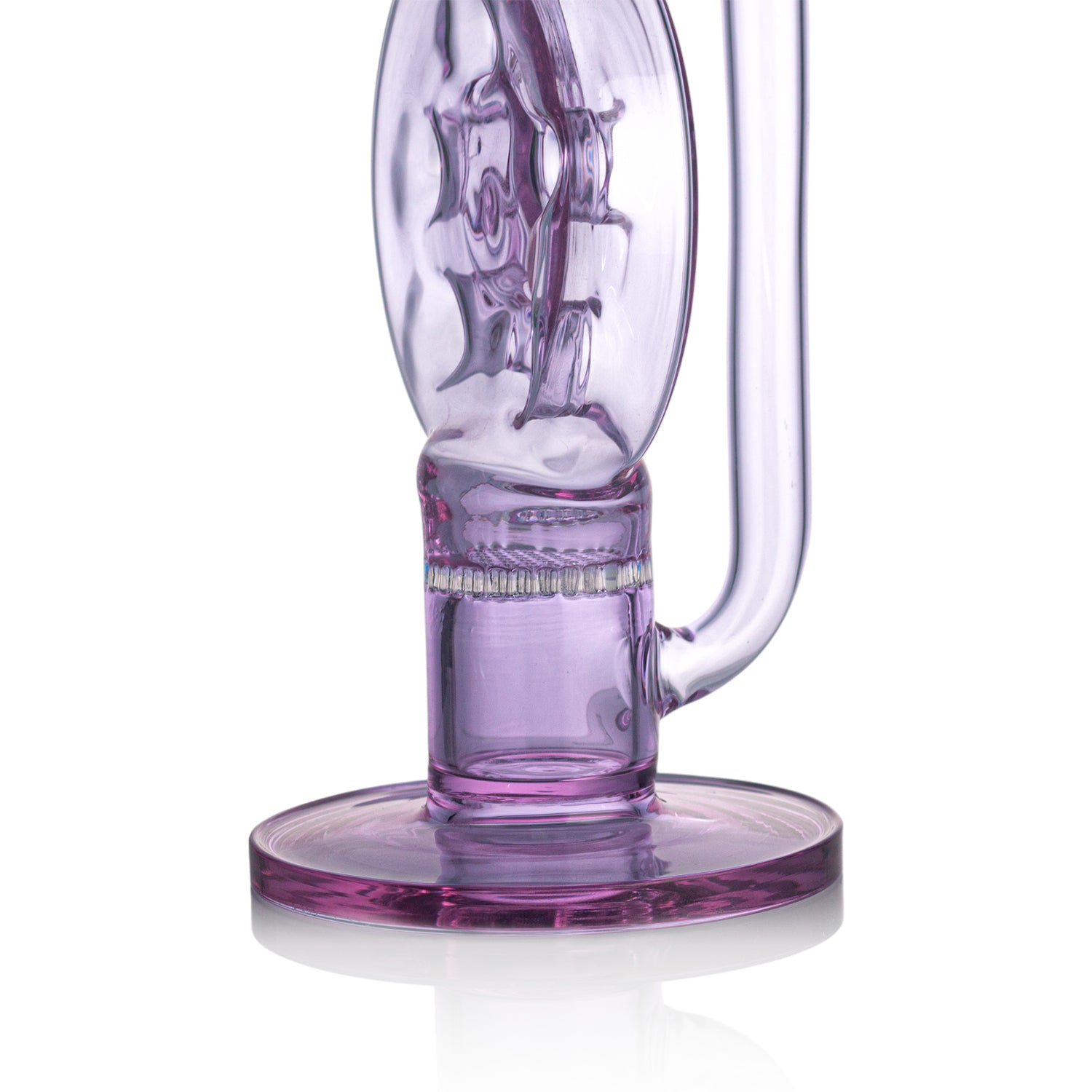IC Glass - Swiss Perc and Honey Comb Recycling Straight Shooter with Bowl Piece | 13"