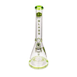 15-inch IC Glass Beaker with Colored Mouthpiece & Wig wag Design