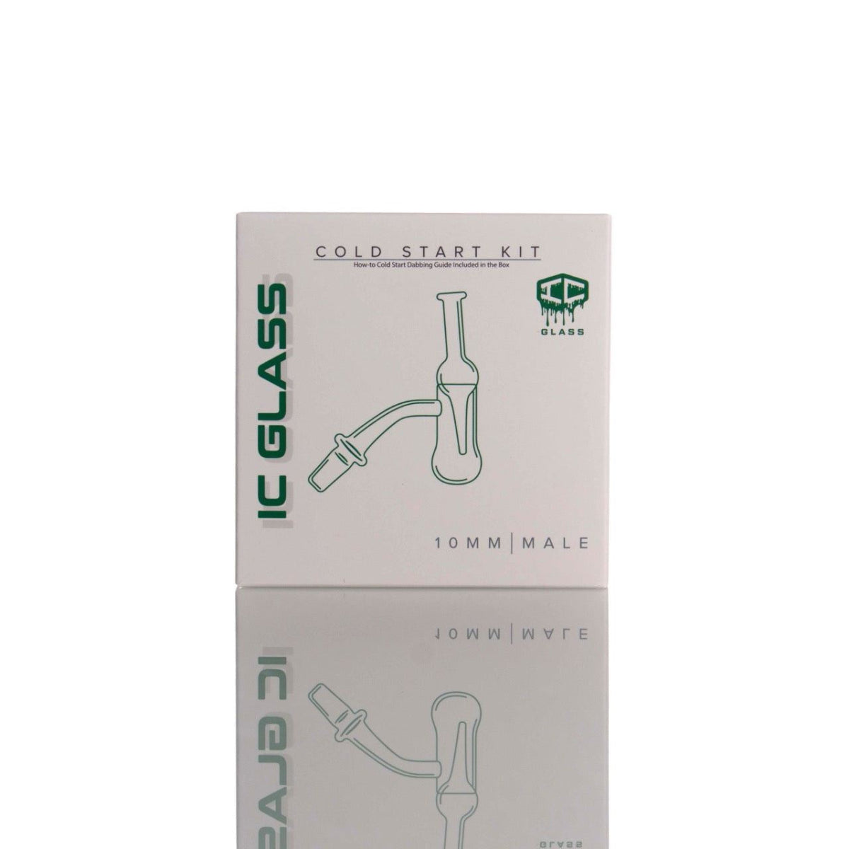 IC Glass Aeolus | 14mm Male 45 Degree & 90 Degree Cold Start Banger | Hollow Carb Cap Included
