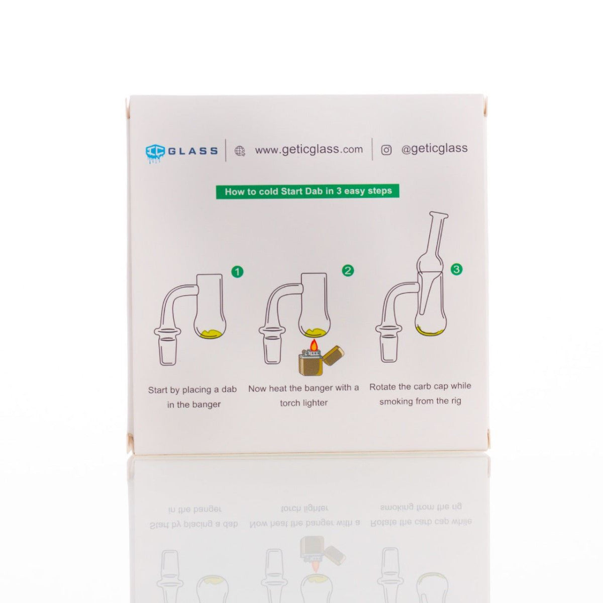 IC Glass Aeolus premium cold start quartz banger 14mm 45° & 90° double weld construction detail

