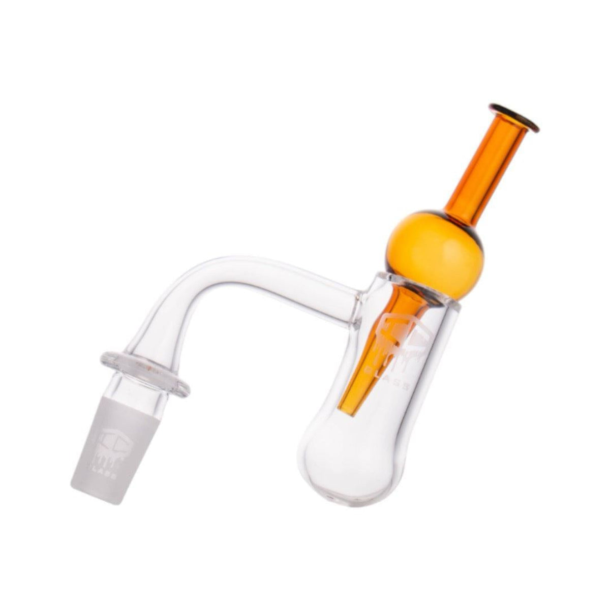 IC Glass Aeolus 14mm 90 degree quartz banger kit full set with carb cap and sticker pack
