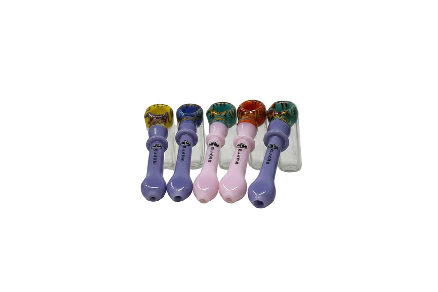 IC Glass Bubbler with Long Swirl Head – 3 Colors Available
