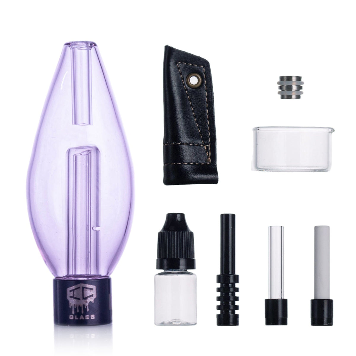 IC Glass Honey Globe bulb with internal downstem for smoother hits