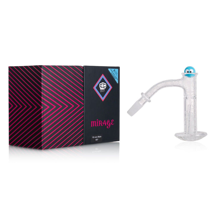 IC Glass Mirage 10mm 45 Degree Fully Frosted Quartz Banger