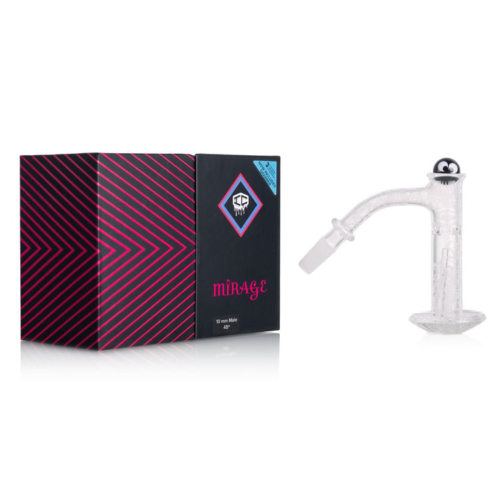 IC Glass Mirage Quartz Banger with Fumed Color-Changing Design