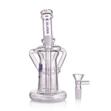 IC Glass - Premium Design | Smooth Function - 9" Clear Glass Cyclone Recycler
