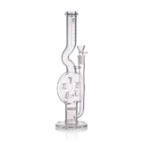 IC Glass - Swiss Perc and Honey Comb Recycling Straight Shooter with Bowl Piece | 13"