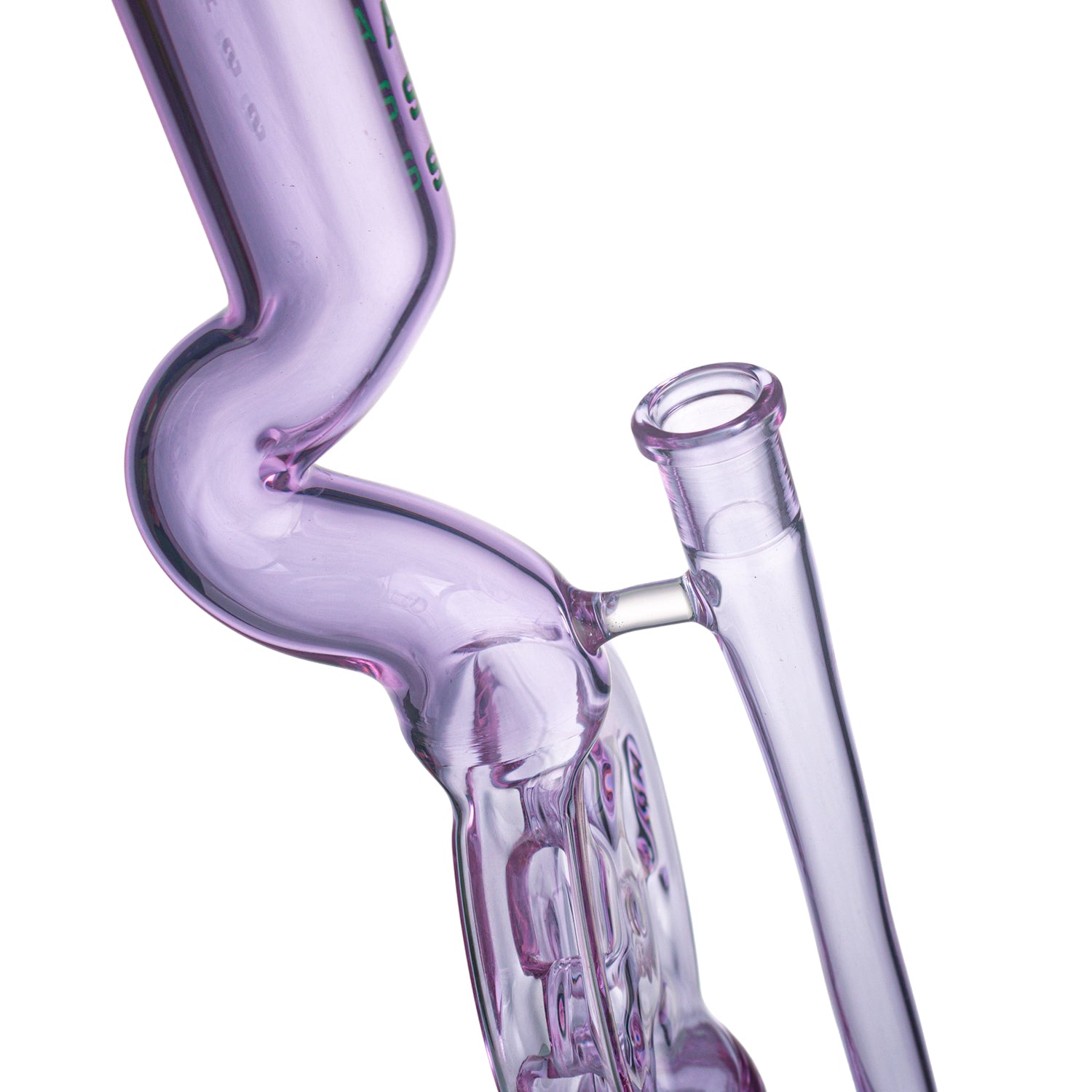 IC Glass - Swiss Perc and Honey Comb Recycling Straight Shooter with Bowl Piece | 13"