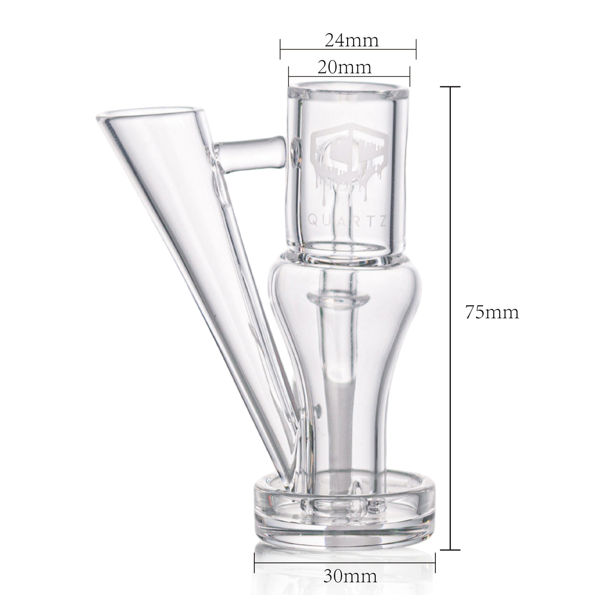 IC QUARTZ- Prestige 2nd Generation 14MM Male 90D with Terp Ball Grabber Quartz Banger