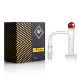 IC Quartz - ELIXIR | 14mm Male 90D Banger | Includes Carb Cap, Terp Balls - ic glass