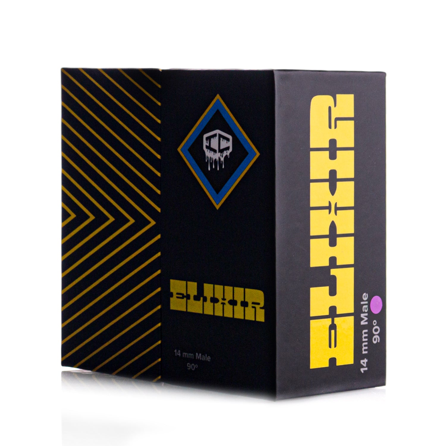 IC Quartz - ELIXIR | 14mm Male 90D Banger | Includes Carb Cap, Terp Balls - ic glass