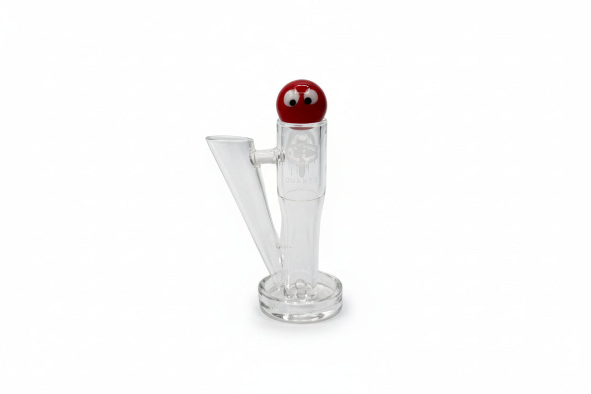 IC Quartz Inferno 10M45 quartz banger set 10mm 45° includes carb cap, character terp ball and dab tool holder, premium quartz dab banger kit