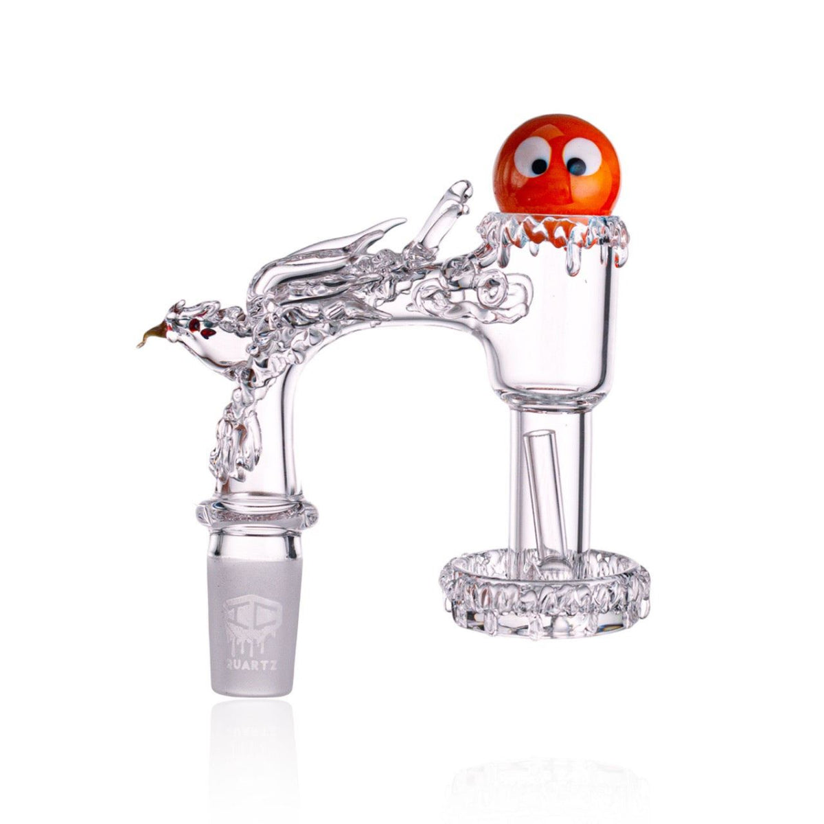 IC Quartz LUMINOUS B banger with eagle design and 14mm male full weld joint