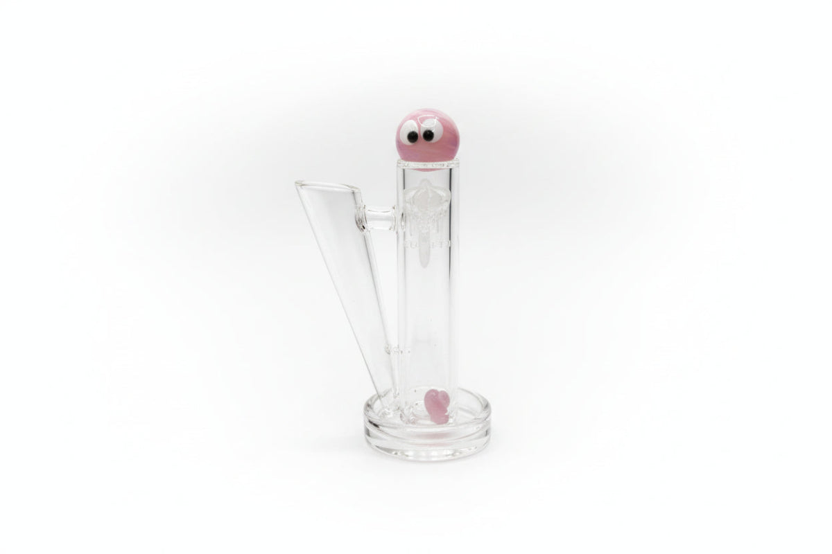 IC Quartz Master Craft 14mm male 45° dab rig quartz banger set includes character terp ball and dab tool holder, premium quartz banger in 5 colors
