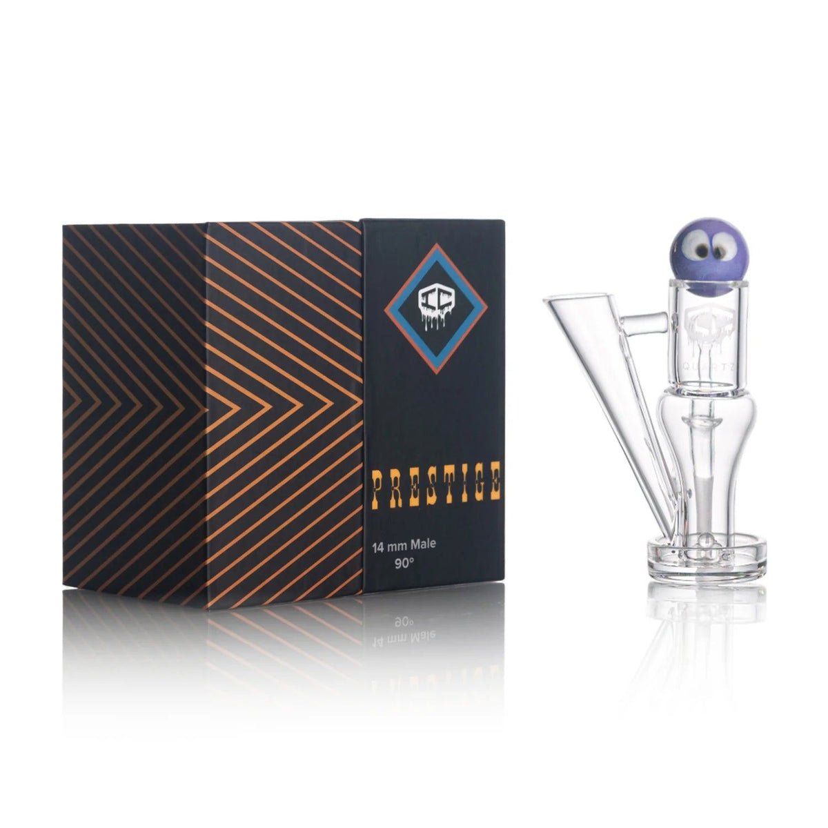 IC Quartz Prestige 14mm male 45 degree quartz banger for dab rigs, premium quartz dab banger available in 5 colors