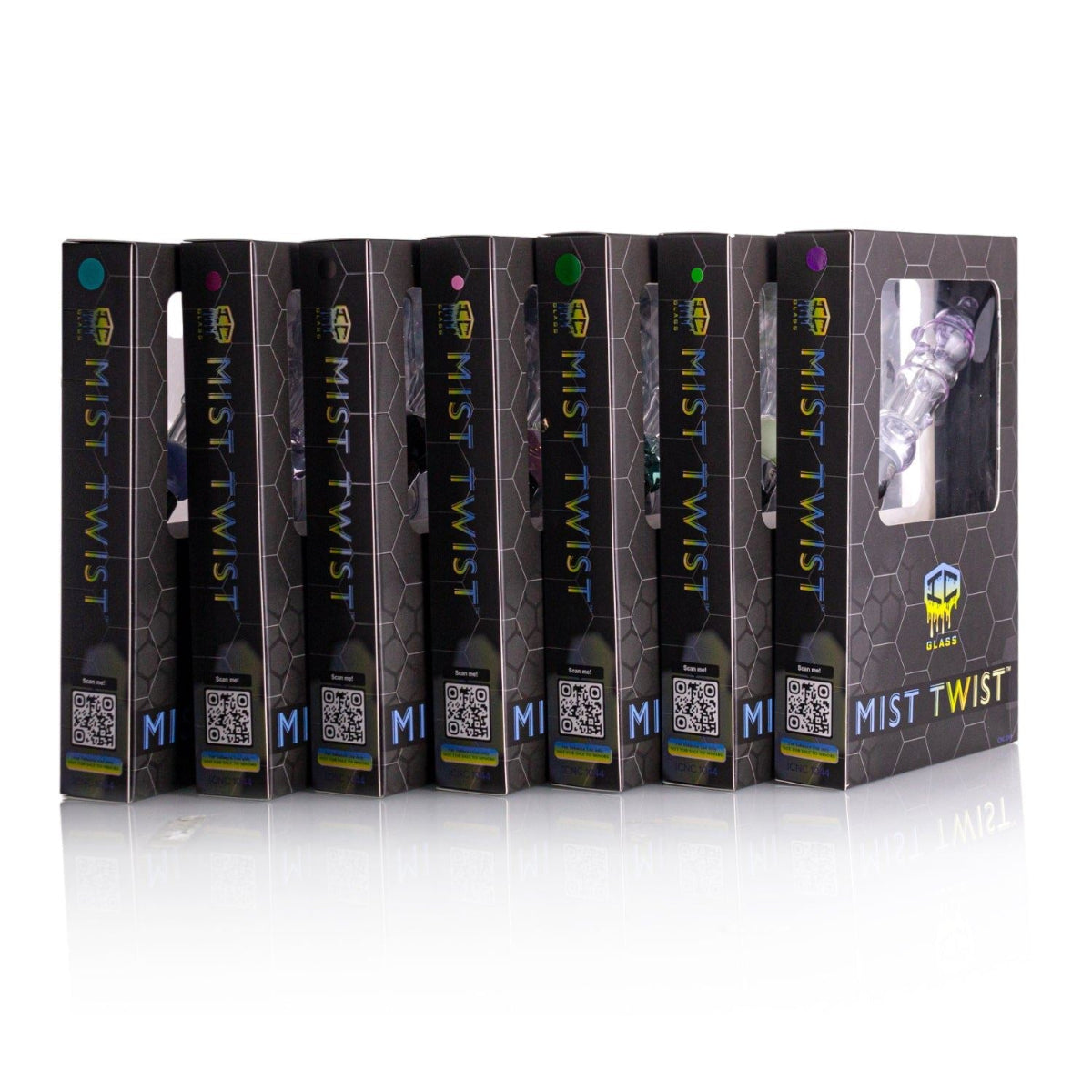 MIST TWIST nectar collector with titanium, ceramic, quartz tips