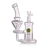IC Glass - Premium Design | Smooth Function - 9" Clear Glass Cyclone Recycler