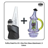 Puffco Peak Pro-V3 + Disc Perc Glass Attachment | 3 Colors