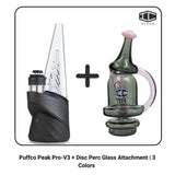 Puffco Peak Pro-V3 + Disc Perc Glass Attachment | 3 Colors