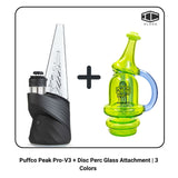 Puffco Peak Pro-V3 + Disc Perc Glass Attachment | 3 Colors