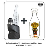 Puffco Peak Pro-V3 + Mushroom Head Perc Glass Attachment | 4 Colors