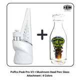 Puffco Peak Pro-V3 + Mushroom Head Perc Glass Attachment | 4 Colors