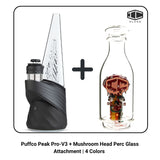Puffco Peak Pro-V3 + Mushroom Head Perc Glass Attachment | 4 Colors
