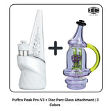 Puffco Peak Pro-V3 + Disc Perc Glass Attachment | 3 Colors
