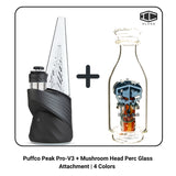 Puffco Peak Pro-V3 + Mushroom Head Perc Glass Attachment | 4 Colors