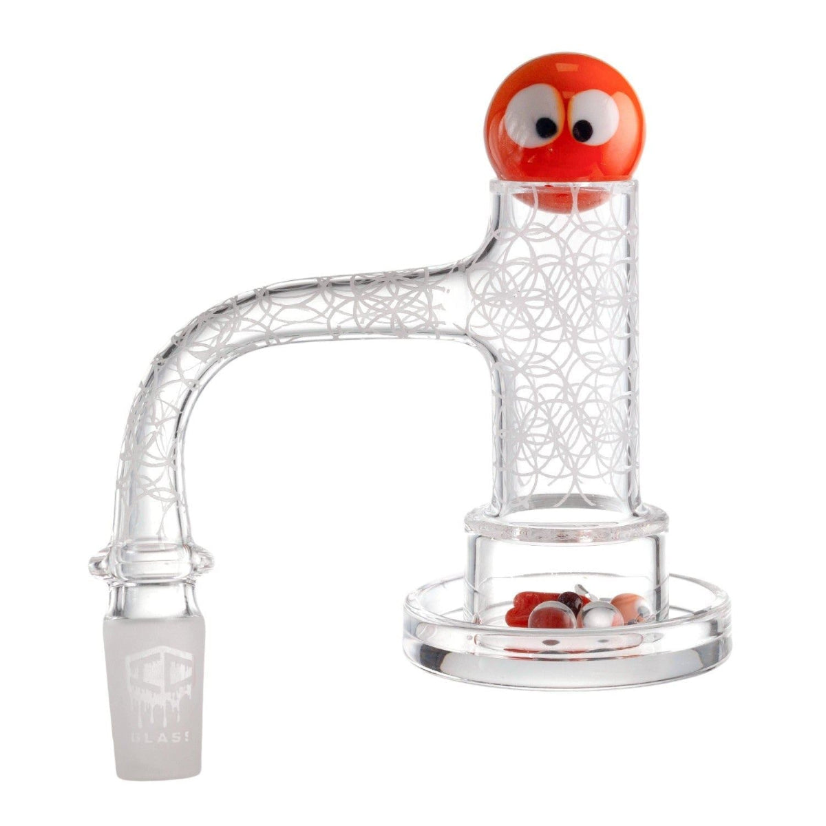 QUASAR 14mm Male 90° Quartz Banger with 3 Slits for Airflow